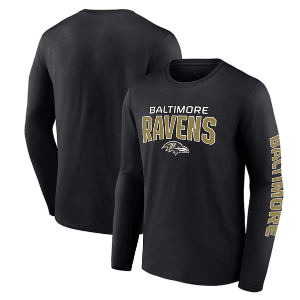 Baltimore Ravens Black Go the Distance Long Sleeve T-Shirt